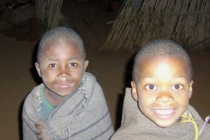 Basotho village-kids